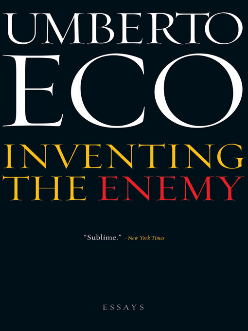 Title details for Inventing the Enemy by Umberto Eco - Wait list